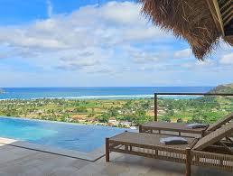 SABA Lombok villa infinity pool overlooking Selong Belanak Bay, South Lombok